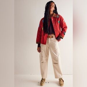 Free People Rock Springs Barrel Pants